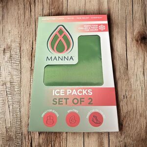 Manna Soft Ice Packs Set‎ Of 2 Green